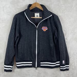 Todd Snyder x NBA Knicks Wool-Blend Pin Stripe Track Jacket Size Med Limited Ed
